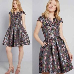 ModCloth Cactus Print Dress